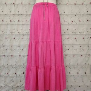 Vintage Cotton Maxi Skirt